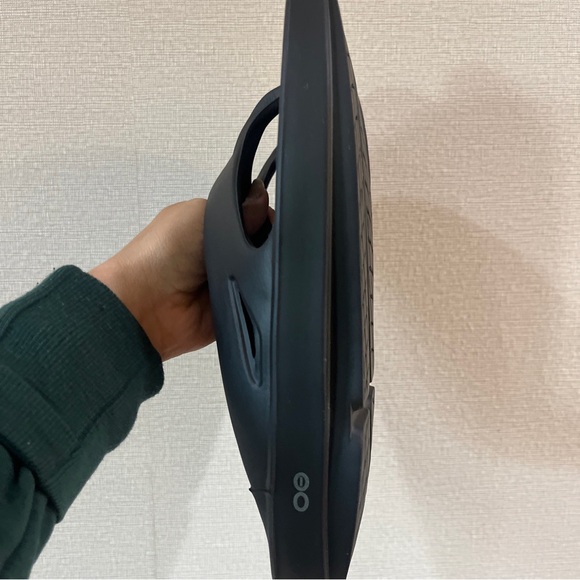 Oofos Oolala Luxe Sandals unisexs Size M 13 W15 Black Comfort Recovery Sandals - Picture 6 of 10